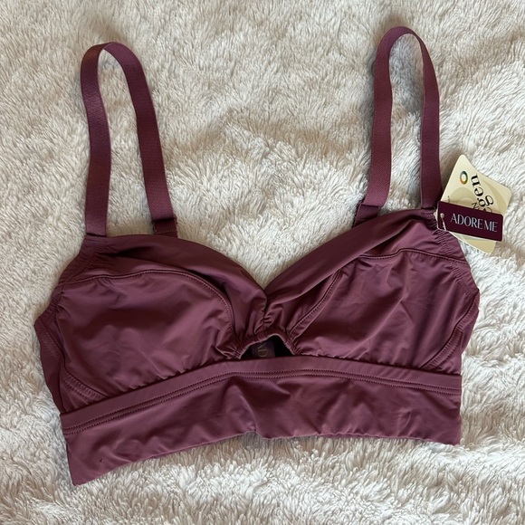 Adore Me Fatima Unlined Bra XS DD-H purple NWT - Picture 1 of 10